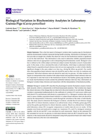 Biological Variation in Biochemistry Analytes in Laboratory Guinea Pigs (Cavia porcellus)