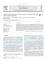 Enhanced global integration of closed contours in individuals with high levels of autistic-like traits