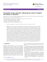 Sustainable energy education: addressing the needs of students and industry in Australia