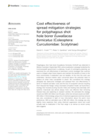 Cost effectiveness of spread mitigation strategies for polyphagous shot hole borer Euwallacea fornicatus (Coleoptera: Curculionidae: Scolytinae)