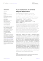 Fluid biomarkers in cerebral amyloid angiopathy