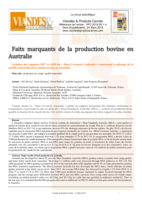 Major results of beef production in Australia
