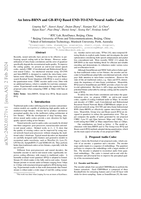 An Intra-BRNN and GB-RVQ Based END-TO-END Neural Audio Codec