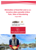 Elimination of feral fish and a co-invasive alien parasite in Broz Park, Shire of Mundaring 