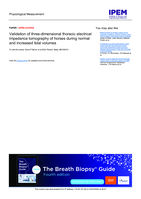 Validation of three-dimensional thoracic electrical impedance tomography of horses during normal and increased tidal volumes