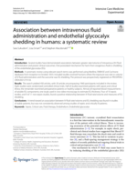 Association between intravenous fluid administration and endothelial glycocalyx shedding in humans: a systematic review