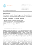 The Magnetic Acoustic Change Complex and Mismatch Field: A Comparison of Neurophysiological Measures of Auditory Discrimination