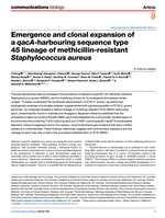 Emergence and clonal expansion of a qacA-harbouring sequence type 45 lineage of methicillin-resistant Staphylococcus aureus