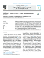 Two degree of freedom fractional PI scheme for automatic voltage regulation