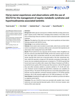Horse owner experiences and observations with the use of SGLT2i for the management of equine metabolic syndrome and hyperinsulinaemia-associated laminitis