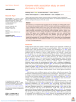 Genome-wide association study on seed dormancy in barley
