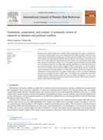 Contention, cooperation, and context: A systematic review of research on disasters and political conflicts
