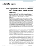 Angiogenesis-associated pathways play critical roles in neonatal sepsis outcomes