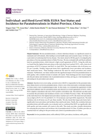 Individual- and Herd-Level Milk ELISA Test Status and Incidence for Paratuberculosis in Hubei Province, China