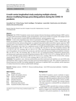 A multi-centre longitudinal study analysing multiple sclerosis disease-modifying therapy prescribing patterns during the COVID-19 pandemic