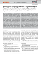 Phosphorous ‐ Containing Activated Carbon Derived From Natural Honeydew Peel Powers Aqueous Supercapacitors