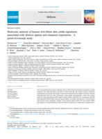 Molecular analysis of human tick-bitten skin yields signatures associated with distinct spatial and temporal trajectories - A proof-of-concept study