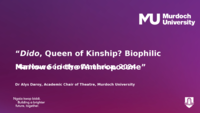 Dido, Queen of Kinship? Biophilic Marlowe in the Anthropocene