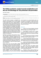 The hidden pandemic: surgical wound complications and the use of technology for early detection and prevention: Technology for early detection of wound infections