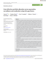 Cost-effective portfolio allocation across quarantine, surveillance and eradication using info-gap theory