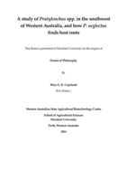 A study of Pratylenchus spp. in the southwest of Western Australia, and how P. neglectus finds host roots