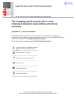 The changing social security mix in rural Indonesia: between state welfare and moral economy