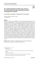 Has a dedicated biodiversity offsets policy improved the environmental and social compensation outcomes of development in Australia?
