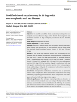 Modified closed sacculectomy in 50 dogs with non‐neoplastic anal sac disease