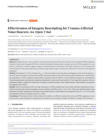 Effectiveness of Imagery Rescripting for Trauma‐Affected Voice Hearers: An Open Trial