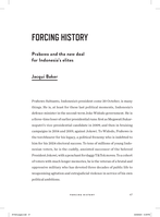 Forcing history:  Prabowo and the new deal for Indonesia's elites