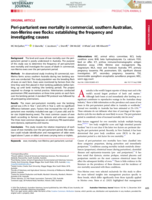 Peri‐parturient ewe mortality in commercial, southern Australian, non‐Merino ewe flocks: establishing the frequency and investigating causes