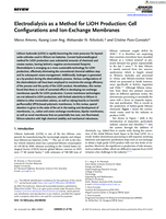 Electrodialysis as a Method for LiOH Production: Cell Configurations and Ion-Exchange Membranes