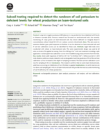Subsoil testing required to detect the rundown of soil potassium to deficient levels for wheat production on loam-textured soils