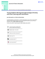 Young Children Moving through Ecological Anxiety and Grief: Dancing with Demolition