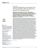 Treatment approaches to horses with acute diarrhea admitted to referral institutions: A multicenter retrospective study