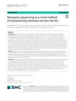 Nanopore sequencing as a novel method of characterising anorexia nervosa risk loci