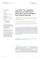 Love bites? Pre-copulatory behaviours of whale sharks (Rhincodon typus) at Ningaloo Reef, Western Australia