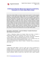 A Bidirectional Bayesian Monte Carlo Approach for Estimating Parameters of a Profile Hidden Markov Model