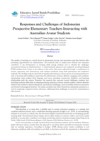 Responses and Challenges of Indonesian Prospective Elementary Teachers Interacting with Australian Avatar Students