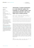 Ultraviolet-C-based sanitization is a cost-effective option for hospitals to manage health care-associated infection risks from high touch mobile phones