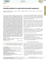 Australian guidelines for equine internal parasite management