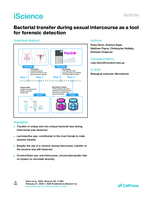 Bacterial transfer during sexual intercourse as a tool for forensic detection