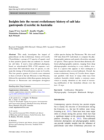 Insights into the recent evolutionary history of salt lake gastropods (Coxiella) in Australia