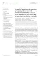Impact of positive end-expiratory pressure and recruitment maneuver on healthy lungs in dogs assessed by functional and anatomical monitoring methods