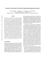 Dynamic Neural Surfaces for Elastic 4D Shape Representation and Analysis