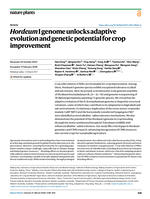 Hordeum I genome unlocks adaptive evolution and genetic potential for crop improvement
