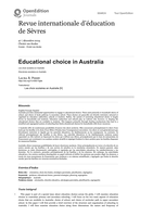 Educational choice in Australia
