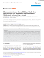Pharmacokinetics and Bioavailability of Single‐Dose Intramuscular and Intravenous Administration of Thiafentanil in Goats (Capra hircus)