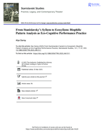 From Stanislavsky’s System to Ecosystem: Biophilic Pattern Analysis as Eco-Cognitive Performance Practice