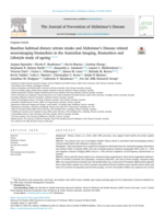 Baseline habitual dietary nitrate intake and Alzheimer's Disease related neuroimaging biomarkers in the Australian Imaging, Biomarkers and Lifestyle Study of Ageing